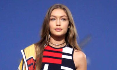 Gigi Hadid Flaunts Underboob at Tommy Hilfiger Fashion Show