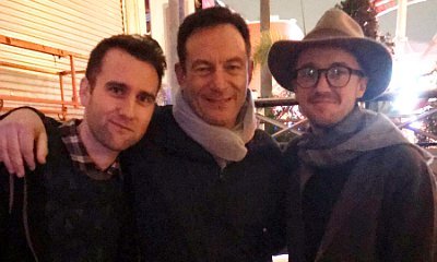 The Malfoys and Neville Longbottom Have a Wonderful Mini-Reunion in Universal Orlando