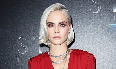 Cara Delevingne Sports Bald Head on 'Life in a Year' Filming Set