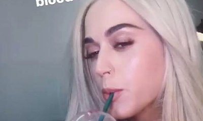 Katy Perry Tries Starbucks' Unicorn Frappuccino and Spits It Out