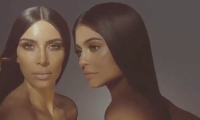 Kylie Jenner and Kim Kardashian Go Topless in Sultry Kylie Cosmetics Campaign
