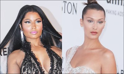 Vampire Nicki Minaj Sexily Licks Bella Hadid's Neck at AmfAR Gala in Cannes