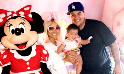 Rob Kardashian Celebrates His First Father's Day With Blac Chyna and Dream at Disneyland