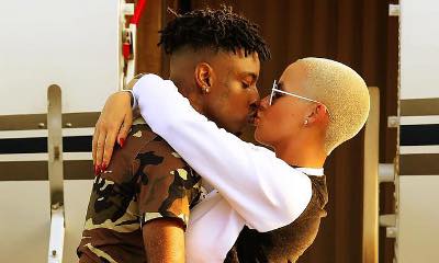 Amber Rose Shares Sweet Photo of Her Kissing Beau 21 Savage