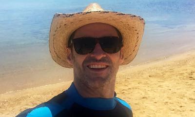 Hugh Jackman Shows Off Impressive Buff Body During Outdoor Shower at Bondi Beach