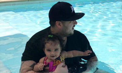 Rob Kardashian Spends 4th of July Swimming With Daughter Dream - See the Cute Pics!