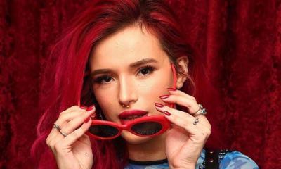 Bella Thorne Twerks Her Booty in Camouflage Print Leggings During Workout Session