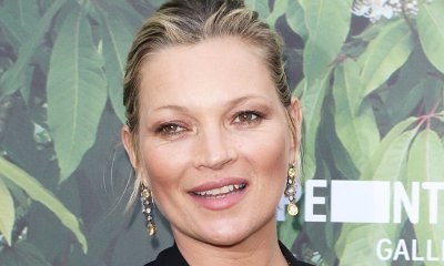Braless Kate Moss Channels Androgynous Vibe in Chic Pantsuit for Harper's Bazaar