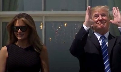 Twitter Hilariously Reacts to Donald Trump Looking Directly at the Solar Eclipse