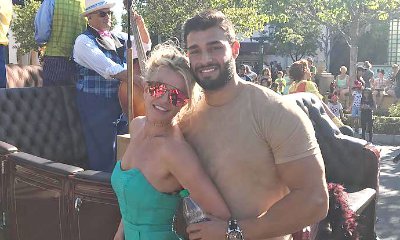 Britney Spears and BF Sam Asghari Loved Up at Disneyland While Celebrating Her Sons' Birthdays