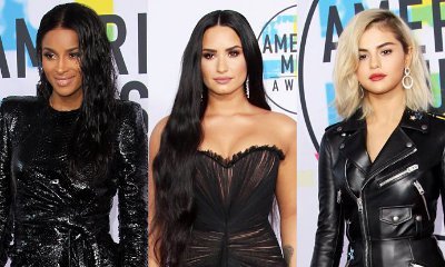 AMAs 2017: Ciara, Demi Lovato and Blonde Selena Gomez Slay in Sexy Black Dresses on Red Carpet