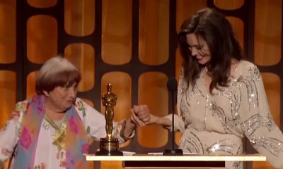 Video: Angelina Jolie Dances With Agnes Varda Onstage of Governors Awards