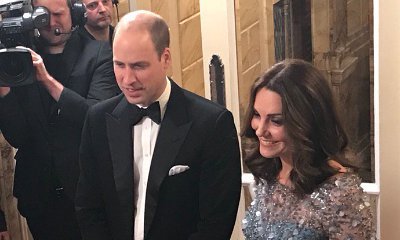 Pregnant Kate Middleton Looks Radiant in Blue at Royal Variety Performance With Prince William
