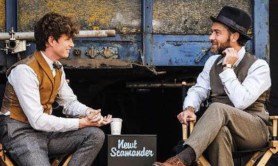 Newt Scamander and 'Muggle' Albus Dumbledore Hang Out Together in 'Fantastic Beasts 2' New Photo
