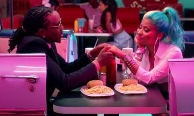 Quavo and Nicki Minaj Enjoy Diner Date in 'She for Keeps' Music Video