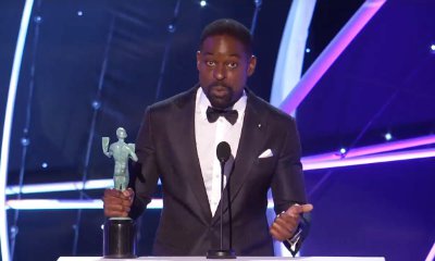 Sterling K. Brown Reveals He Keeps His Awards in the Garage at 2018 SAG Awards