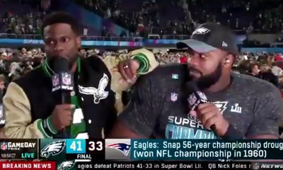 Kevin Hart Drops F-Bomb on Live TV, Is Denied From Podium After Eagles Super Bowl Win