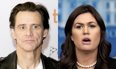Jim Carrey Appears to Shade Sarah Huckabee Sanders With This 'Monstrous' Painting