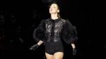 Kate Moss Lights Up Cigarette on Paris Fashion Week Runway