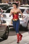 Pics: 'Wonder Woman' Chasing After Bad Guys on Street