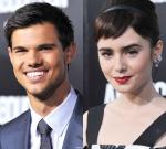 Taylor Lautner Barely Speaks to Lily Collins at 'Abduction' After-Party