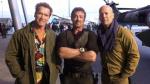 Arnold Schwarzenegger Relaxing With Buddies in 'Expendables II' Set Photo
