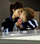 Justin Bieber and Selena Gomez Flaunt PDA During Hockey Game