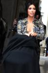 Kim Kardashian Flaunts Major Cleavage at Pre-Wedding Brunch