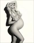 Christina Aguilera Flaunts Baby Bump in Nude Photo Shoot