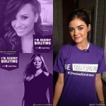 Demi Lovato, Laverne Cox and Lucy Hale Go Purple for Spirit Day