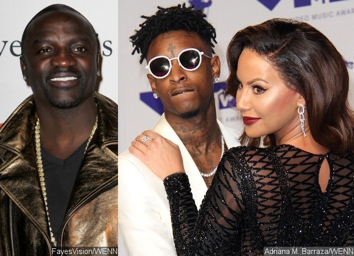 Fighting Over Amber Rose? Akon Appears to Take a Shot at 21 Savage