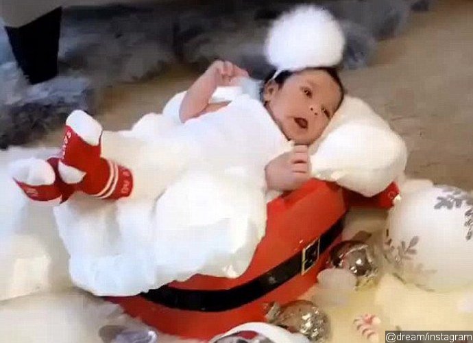Watch: Baby Dream Models Daddy Rob Kardashian's Christmas Socks