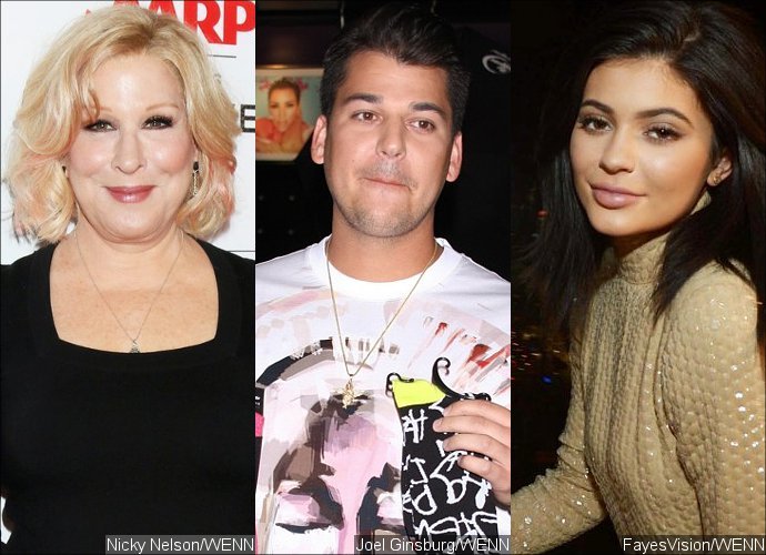Bette Midler Mocks Rob Kardashian and Kylie Jenner's Complicated Family Tree