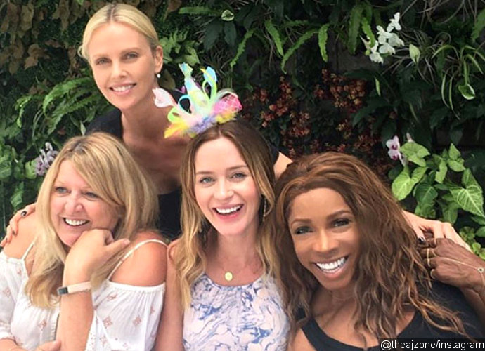 Charlize Theron Hosts Baby Shower for Pal Emily Blunt