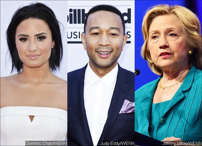 Demi Lovato and John Legend Set to Perform at Hillary Clinton's Birthday Party