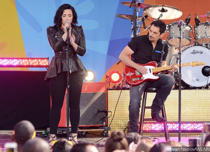 Demi Lovato Performs Her Hits, Brings Out Brad Paisley on 'GMA'
