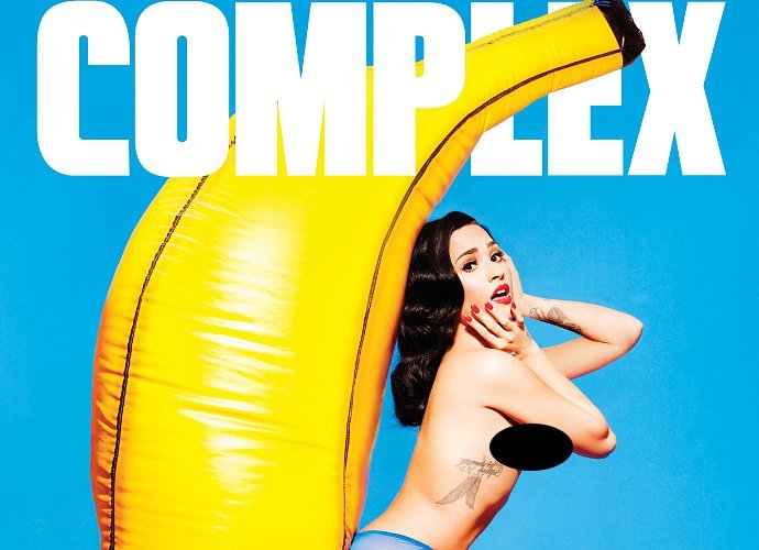 Demi Lovato Poses Topless With Giant Banana for Complex Magazine