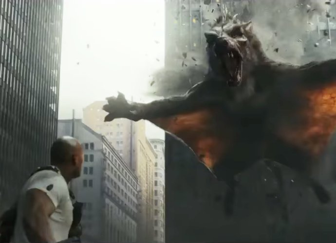 Watch Dwayne Johnson Fight a Monstrous Crocodile and a Flying Wolf in 'Rampage' New Trailer