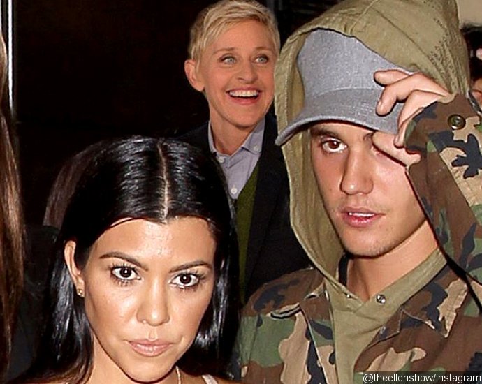 See Ellen DeGeneres Make Fun of Justin Bieber and Kourtney Kardashian's Fling