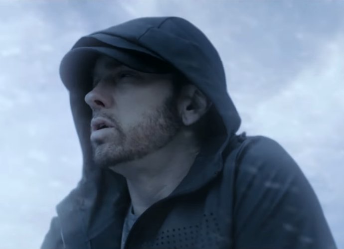 Eminem Walks on Frozen Lake in Music Video for 'Walk On Water' ft. Beyonce