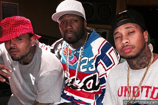 50 Cent Hints at Collaboration With Chris Brown and Tyga