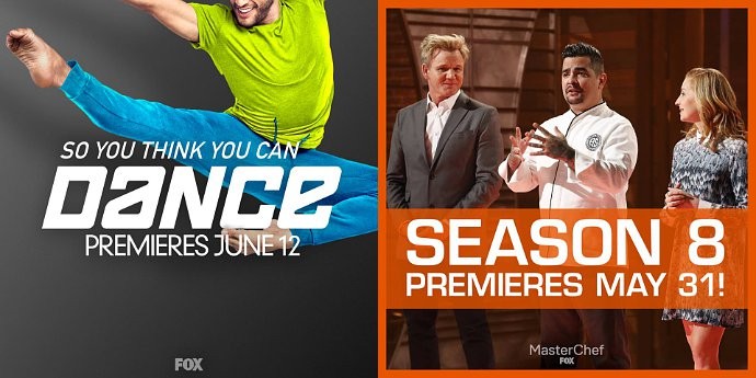 FOX Sets Summer Schedules for 'So You Think You Can Dance' Season 14, 'MasterChef' Season 8 and More