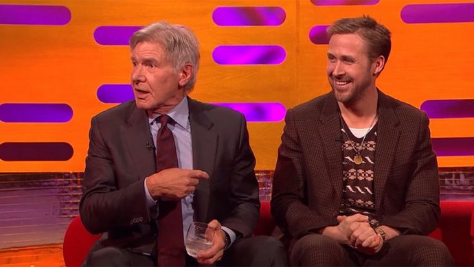 Harrison Ford Keeps Forgetting Ryan Gosling's Name During Interview and It's Hilarious