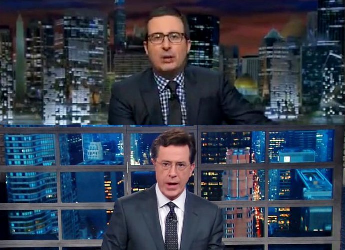 Videos: How John Oliver and Stephen Colbert Mock Donald Trump for Posing as His Own Publicist