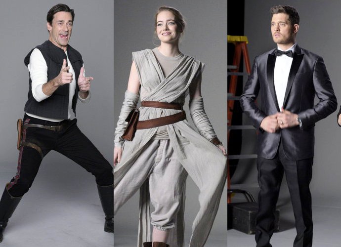 Jon Hamm, Emma Stone, Michael Buble Audition for 'Star Wars' in Hilarious 'SNL' Sketch