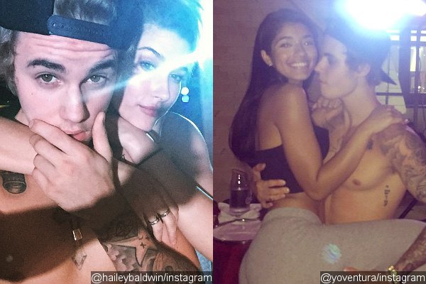 Justin Bieber Cozies Up to Hailey Baldwin and Yovanna Ventura on His 21st Birthday Party