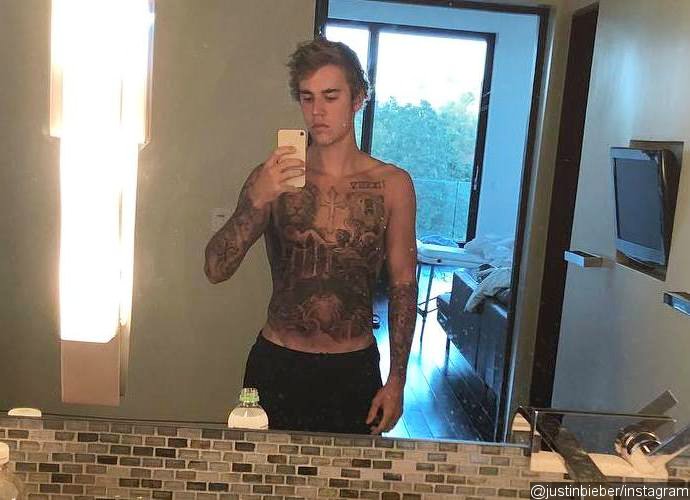 Justin Bieber Shows Off Huge New Tattoos on His Chest and Stomach