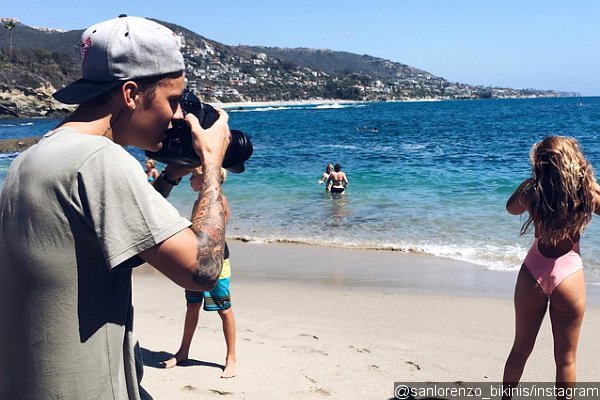 Justin Bieber Zooms In on Chantel Jeffries at Sexy Beach Shoot in L.A.