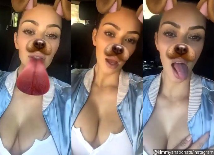 Kim Kardashian Slammed for Sharing Boob-Baring Snapchat Video