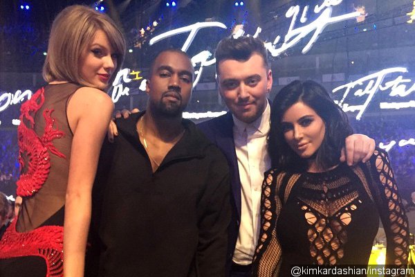 Kim Kardashian Takes Selfie With Kanye, Taylor Swift, Sam Smith After Selfie Fail at BRIT Awards